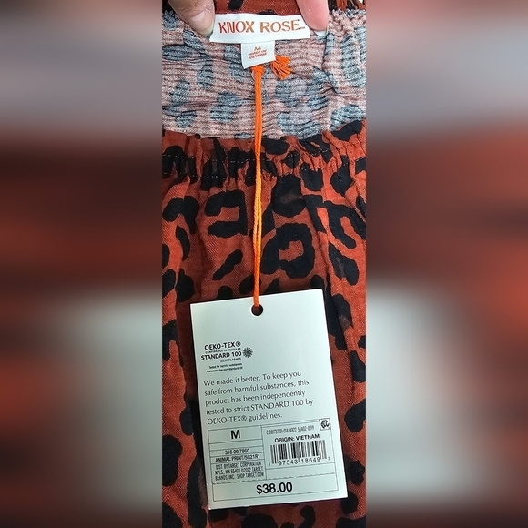 Knox Rose 3/4 Sleeve Mini Dress | Brown Leopard Print | MEDIUM - Picture 5 of 7